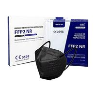CRAZYCHIC - 20 Pezzi Mascherine FFP2 Nere Certificate CE EN149 - Maschera di Protezione Antiparticolato - 5 Strati BFE Alta Filtrazione Confezionate Singolarmente CE 0598