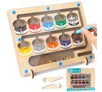 Crazyfly Gioco magnetico labirinto, 10 colori apprendimento gioco di smistamento montessori giocattolo di smistamento magneti per bambini giocattolo motorio regalo 3 4 5 6 anni