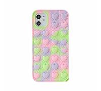 CrazyLemon Cover per iPhone 13, Color Silicone Custodie Fun Fidget Pop it Cover per Telefono Custodia Ultra Fashion per iPhone 13 6,1 pollici - Camuffamento 01Camuffamento 01