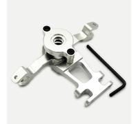 CrazyRacer for 1/10 RC Car EREVO 2.0 E-Revo, Revo, Slayer PRO 4X4, And Summit Aluminum Steering Assembly RVO4806 Silver