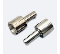 CrazyRacer H-P-I Savage XS Flux Ken Block WR8 Flux And Bullet3.0 MT ST HD Diff Shaft 5X23.5MM #109926#101230-2pcs Set Silver
