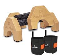 CRAZYROPE Parallele Calisthenics, Push Up Bar per Flessioni, Crossfit e Steet Workout, Palestra Corpo Libero, Fitness