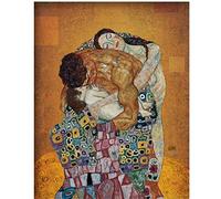 Crazystore Stampa su Tela 50x70cm Senza Cornice Camera da Letto su Tela Ritratto La Famiglia di Gustav Klimt Riproduzione Stampa su Tela