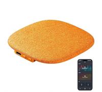 Crazyview Bluetooth Pillow Speaker for Sleeping, Flat Under Pillow Speakers, Mini Bone Conducting Sleep Aid with White Noise Timer, Portable Stereo Bass Private Sleep Headphones for Adults (Orange)