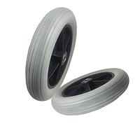 CRCR 6" 7" 8" Ruote Anteriori di Ricambio per Sedie A Rotelle Ruota Anteriore per Carrozzina Disabili Universale PU Ruota Antiscivolo per Deambulatori 1 Paio