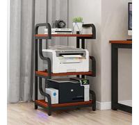 CRCRC Unità di intrattenimento, Rack audio da pavimento, Mobile stereo, Supporto for supporti video, Rack audio con ripiano, Rack audio, Mobile espositivo for DVD a 3 livelli(Walnut)