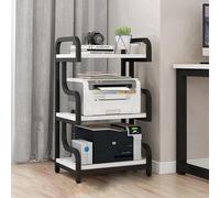 CRCRC Unità di intrattenimento, Rack audio da pavimento, Mobile stereo, Supporto for supporti video, Rack audio con ripiano, Rack audio, Mobile espositivo for DVD a 3 livelli(White)