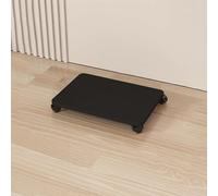 CRCRC Unità di intrattenimento, scaffale for DVD, scaffale audio, scaffale for giochi, espositore for CD, supporto multimediale, scaffale angolare, supporto for intrattenimento(Black,50x35cm)