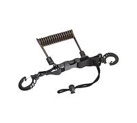 CRDARAAV Dive Snappy of Coil Lanyard Durable Scuba Diving Camera Anti Lost Lanyard Strap Trasparente Nero 25x3.2cm