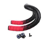 CRDARAAV Nastro per manubrio della bicicletta Nastro per manubrio della bicicletta per BMX Bicicletta a scatto fisso Rosso Nero Rosso 21,5 x 3 cm