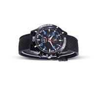 CRDARAAV Orologio da polso da uomo in plastica con superficie a specchio e cinturino in lega per sport d'affari con fibbia in acciaio inox, accessori, Blu, as description