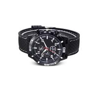 CRDARAAV Orologio da polso da uomo in plastica con superficie a specchio e cinturino in lega per sport d'affari con fibbia in acciaio inox, accessori, bianco, as description