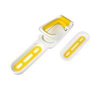 CRDARAAV Portabici da parete per garage verticale per bicicletta, giallo e bianco, 35,5 x 7,5 x 17,5 cm