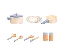 CRDARAAV Set da gioco per bambini da cucina, per far finta di giocare la casa, in legno, per ragazze e ragazzi