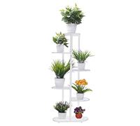 Cre Cra Scaffale in ferro, per Piante, Supporti Porta Piante 6 Ripiani, stand portapiante da interno, portavasi da balcone, scaffale metallo, porta fiori