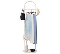 Cre Cra Stand Appendiabiti Porta Abiti Multifunzionale Attaccapanni Autoportante con Ripiano Camera da Letto Oro Appendiabiti in metallo Attaccapanni Abiti Appendiabiti da Terra(Colore: Oro)