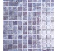 CRE8TIVE 16 Pezzi Piastrelle Adesive Cucina Viola Blu Piastrelle Adesive Muro Bagno Impermeabile 3D Mosaico Adesivo Paraschizzi Cucina Mattonelle Adesive Cucina Lavanderia Sala Doccia 30.5cm x 30.5cm