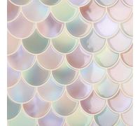 CRE8TIVE Adesivi Bagno Mattonelle Cristallo Pavimento PVC Piastrelle Adesive Cucina Decorazioni Camera da Letto Piastrelle Adesive Adesivi Murali Cucina Mosaico Piastrelle 30 x 30.5cm 4 Pezzi
