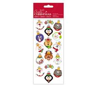Crea adesivi natalizi, multicolore, taglia unica