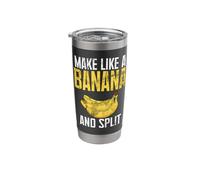 Crea come una Banana e Split Banana Bicchiere termico in acciaio inox doppia parete