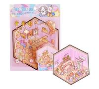 Crea i tuoi adesivi per la casa - adesivi per alleviare lo stress con effetto | adesivi autoadesivi per la casa propria, divertenti per bambini e decalcomanie per le piccole stanze