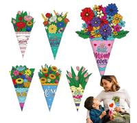 Crea il Tuo Bouquet Di Fiori - Kit Di Mestieri Di Mazzo Di Fiori Di Primavera | Posy Floreale Della Festa Della Mamma | Artigianato Di Corona Di Fiori Per I | Colorare Fatto A Mano