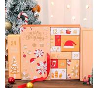 Crea il tuo calendario dell'Avvento, calendario dell'Avvento vuoto da riempire, 24 scatole colorate riutilizzabili per il conto alla rovescia di Natale per riempire le tue scatole del calendario