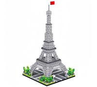 Crea lo Splendore Iconico Francese con i Micro Mini Blocchi da Costruzione della Torre Eiffel di Parigi: Artigianato Coinvolgente per Adulti