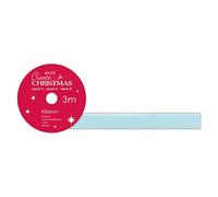 Crea nastro di velluto natalizio, blu pallido, 3 m, il nastro natalizio ideale per la creazione di biglietti, forniture per album di ritagli, decorazioni per albero di Natale e fiocchi festivi