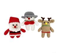 Crea ornamenti personalizzati con facilità utilizzando questo set completo di 3 pezzi all'uncinetto