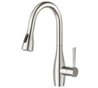 CREA Rubinetto Cucina con Doccetta Estraibile, Miscelatore a 3 Modalità, con Docking Magnetico, Girevole a 360°, Acciaio Inox