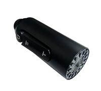 CREA Rubinetto da cucina con testa a spruzzo, 3 funzioni, estraibile, ugello di ricambio, rubinetto da cucina, aeratore, nero