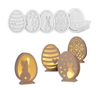 Crea sagome di uova di Pasqua e conigli, con stampi in silicone, set di forniture per realizzare a mano stampi per decorazioni per feste