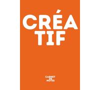 CRÉA-TIF | Carnet de notes “Mots Coupés” | 172 pages | Format 6x9": Carnet ligné pour esprits inventifs, idées, projets et brainstorming | Cadeau original