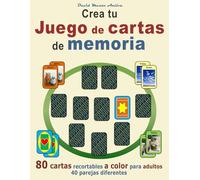 Crea Tu Juego de Cartas de Memoria: 80 cartas recortables a color para adultos | 40 parejas diferentes | Fotografías reales y diseños simbólicos
