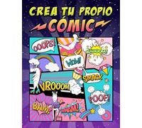 Crea tu propio cómic: 100 originales plantillas de cómics en blanco para adultos, adolescentes y niños: cubierta de unicornio 2872