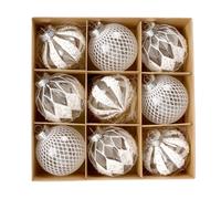 Crea un'incantevole atmosfera natalizia con questo set di palline trasparenti
