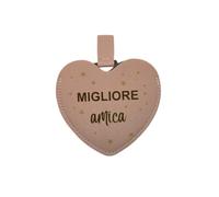 Créa03 Specchio rotondo tascabile da portare ovunque, Cuore,Migliore Amica, ottima idea regalo per compleanno, Natale, festa, sorella, best friend