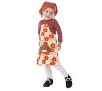 Creaciones Llopis Costume Castanera Grembiule e Sciarpa Fiori Ragazza (3-5 anni), 3670-1