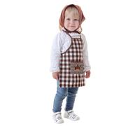 Creaciones Llopis Costume da castagna Ascen con grembiule e fazzoletto per bambina (1-2 anni)