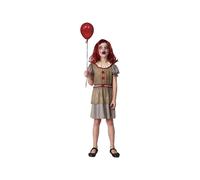 Creaciones Llopis Costume Da Pagliaccio Horror Con Palloncino Per Bambina