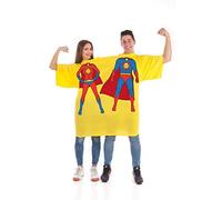 Creaciones Llopis Maglietta Costume Doppio Super Eroi Birras per Adulti