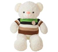 Creaciones Llopis Orsetto Di Peluche In Jersey A Righe 80 Cm