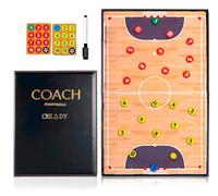 CREADY Lavagna Allenatore di Calcio Sala con 24 Magneti e Pennarello con Gomma 28x21cm | Lavagna per Calcio Sala Allenatore