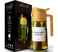 CREADY Spruzzino Olio per Friggitrice Aria 470 ml | Bottiglia Olio Spray, Spruzzatore Olio Friggitrice ad Aria | Bottiglia Spray per Olio | Dosatore Olio 2 in 1 | Bottiglie Spray Olio