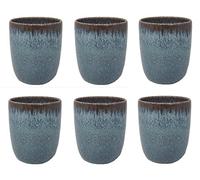 CreaFlor Home Villeroy & Boch Lave Glacé - Set di 6 tazze senza manico, 400 ml, Ø 9 cm, in grès
