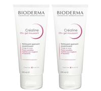 Créaline DS+ Gel detergente | Detergente igienizzante lenitivo | Migliora le condizioni della pelle e riduce la formazione di squame | Inodore | Set da 2x200ML