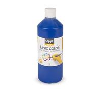 Creall Basic Color Tempera Blu Scuro, 500 ml, pittura lavabile per bambini, scuola e hobby creativi, pittura a base d’acqua, finitura opaca, Poster Paint