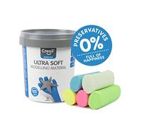 Creall - Mini Silky soft boetseerklei emmer (zachte kleuren, 5 stuks, 300 gram)