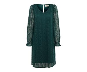 Cream - Abito con Scollo a V e Maniche in Pizzo - - Dresses - Donna - Verde - S